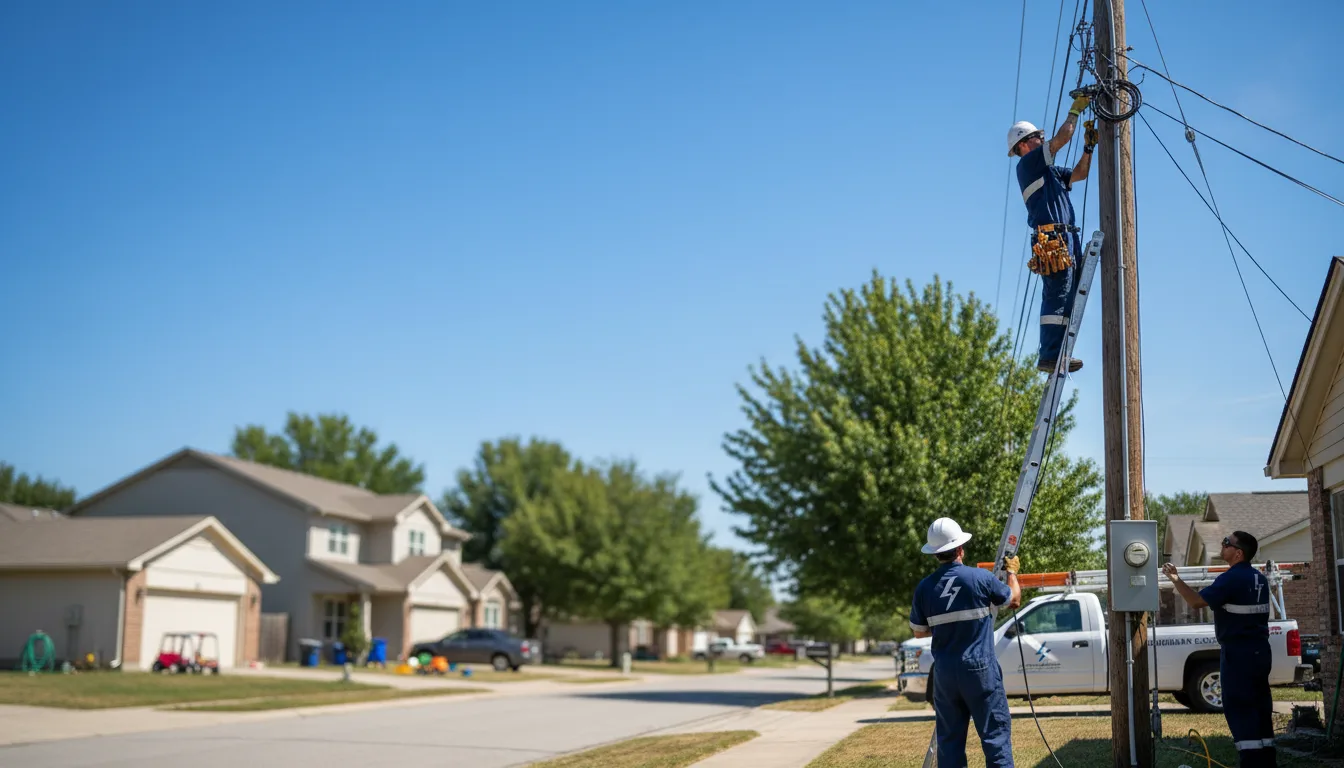 Residential electrician providing installation services in Washington, KS